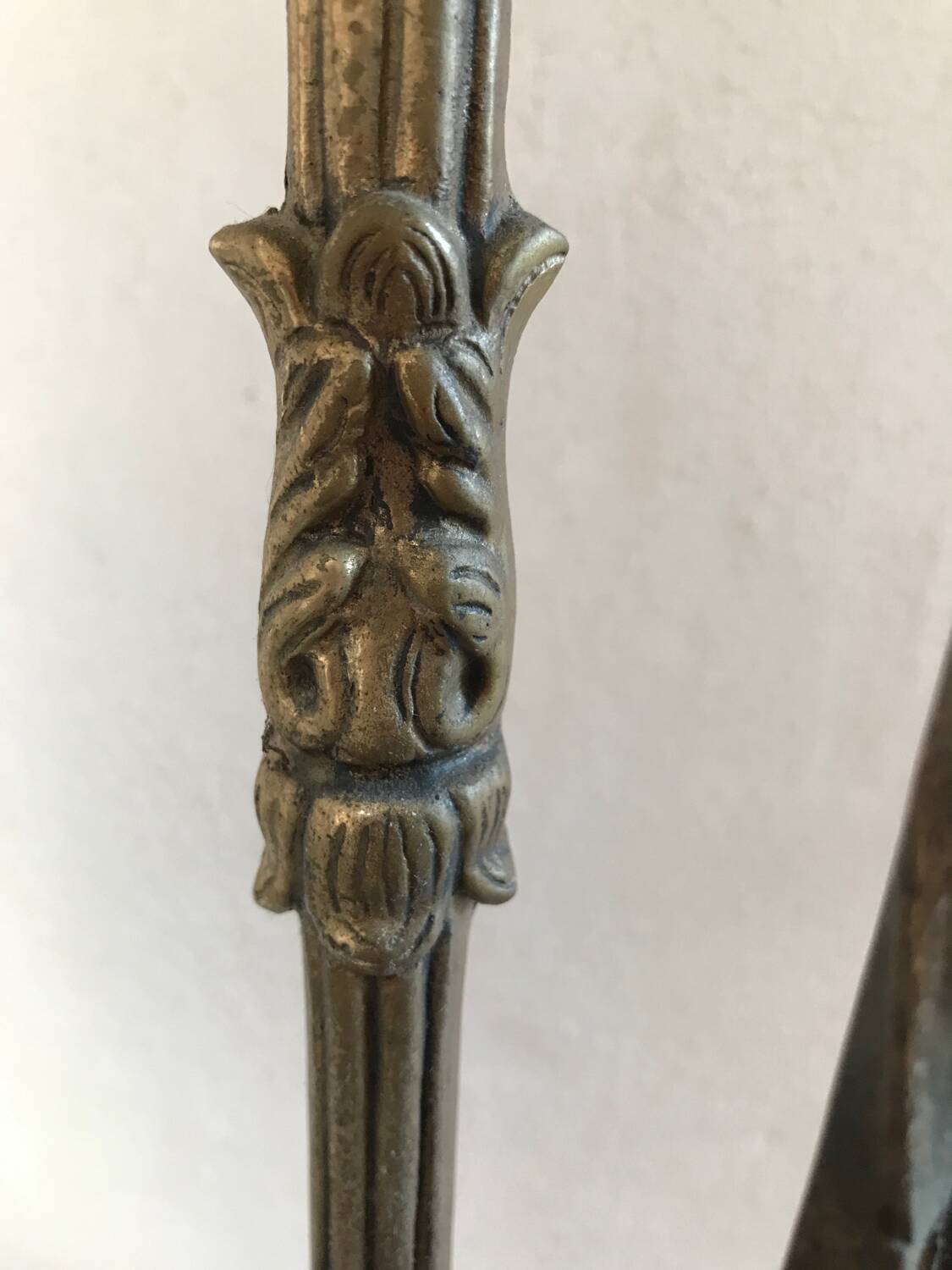 Solid brass fireplace mantelpiece