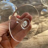 4 coupes à champagne en cristal