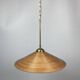 Lampe à suspension pencil split reed, rotin, bambou et laiton, italie, 1970s