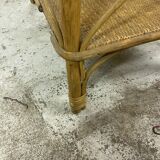 Rattan bookcase shelf