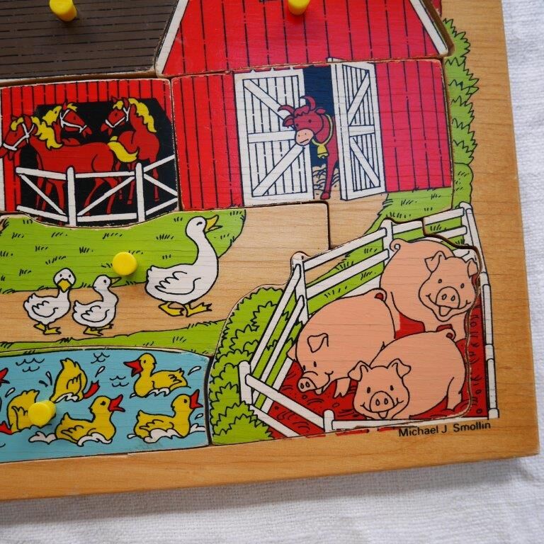Fisher Price wooden puzzle, the farm