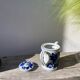 Asian blue and white ceramic teapot