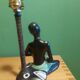 Vintage ceramic lamp 60's african