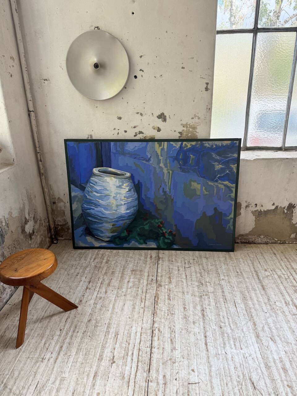 Saunière Audouze XL blue jar painting