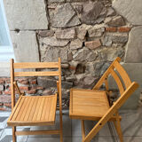 Pair of folding chairs from the 1980s