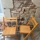 Pair of folding chairs from the 1980s