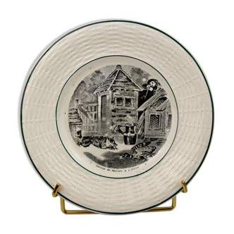 Digoin Sarreguemines plate