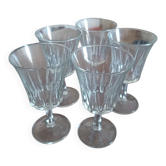 Lot de 5 verres à pied