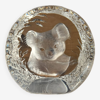 Koala crystal figurine by mats jonasson.