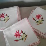 Lot of eight embroidered towels