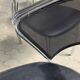 Set of 4 postmodern chairs with chrome and perforated mesh, Italy, 1980.