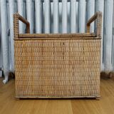 Wicker chest basket