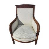 Armchair empire bergere in dark walnut from the XIXth century