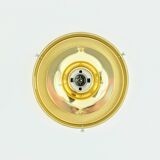 Plafonnier en verre et laiton du milieu du siècle, Limbourg, Allemagne, années 1960