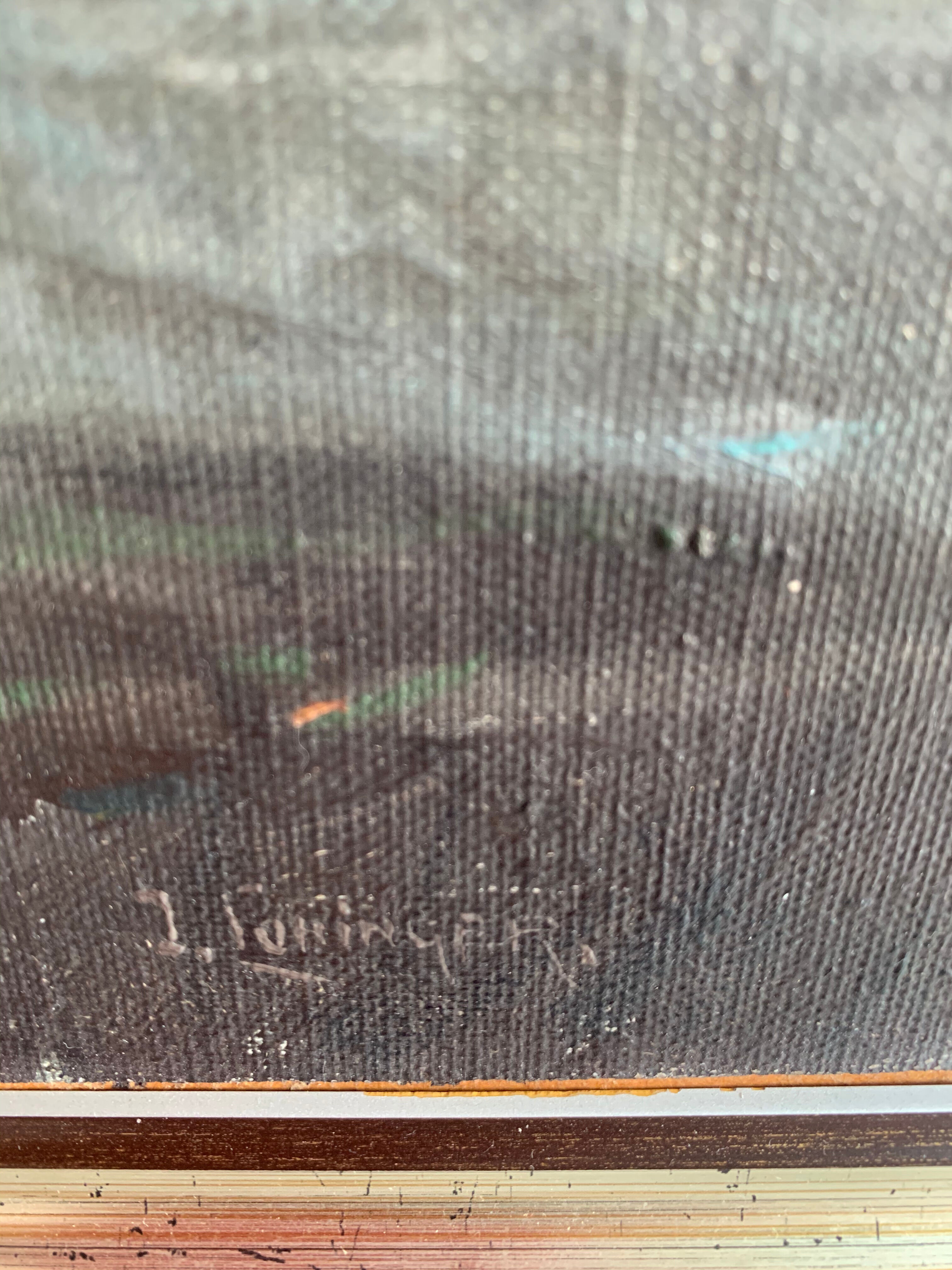 Landscape oil painting, 1920