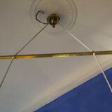 Scandinavian suspension 1960 2 white opalines