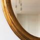 Vintage oval giltwood mirror – Hollywood Regency, Belgium, 1970s
