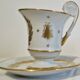 Paire de tasses litron d'époque Second Empire Décor impérial Napoléon Ier