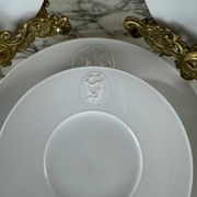 Kmp Berlin Porcelain Flatware and Dessert Plates Set, 20th Century