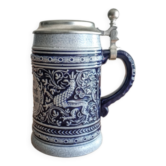 German beer mug with ceramic lid MR