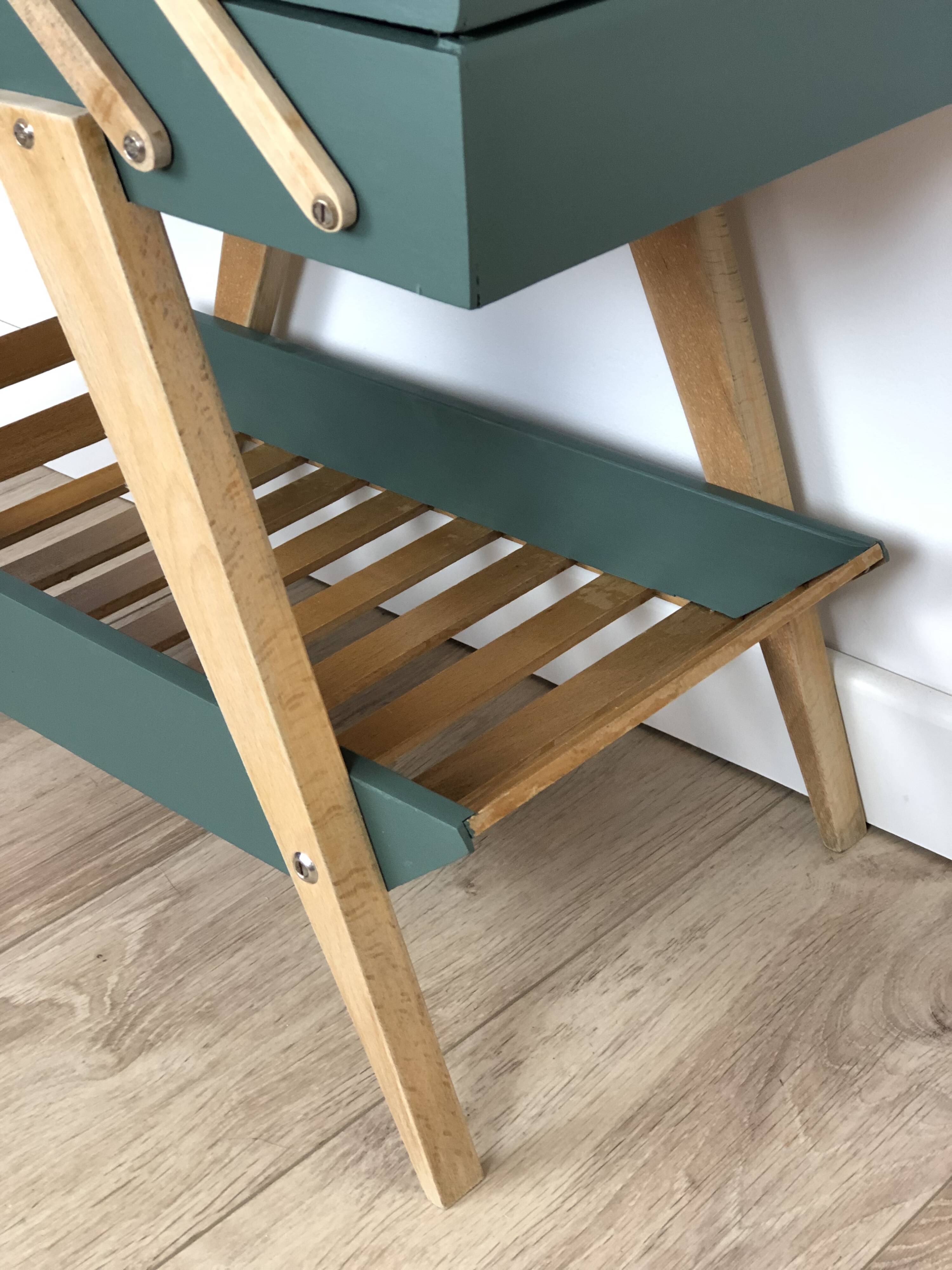 Vintage worker with compass feet revisited