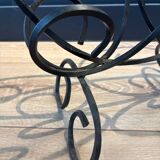Vintage wrought iron magazine rack