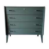 Chest of drawers 50s khaki form flap vintage