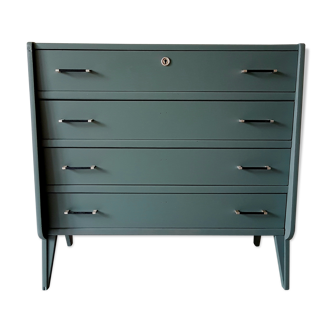 Chest of drawers 50s khaki form flap vintage