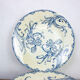 Lot de 8 assiettes plates terre de fer - modèles Iris - Léon Graves - Clairefontaine