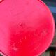 Vintage red plastic pot cover 50s/60s