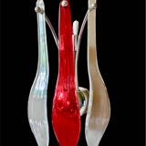 Set of 4 Murano glass wall lights, Italy 2000