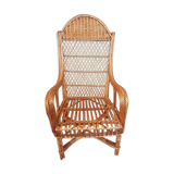 Old  Dutch Braided Wicker/Rattan Armchair.