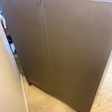 Armoire Casier B2 métal / 2 portes - L 80 x H 102 cm / Réédition 1930 - Tolix