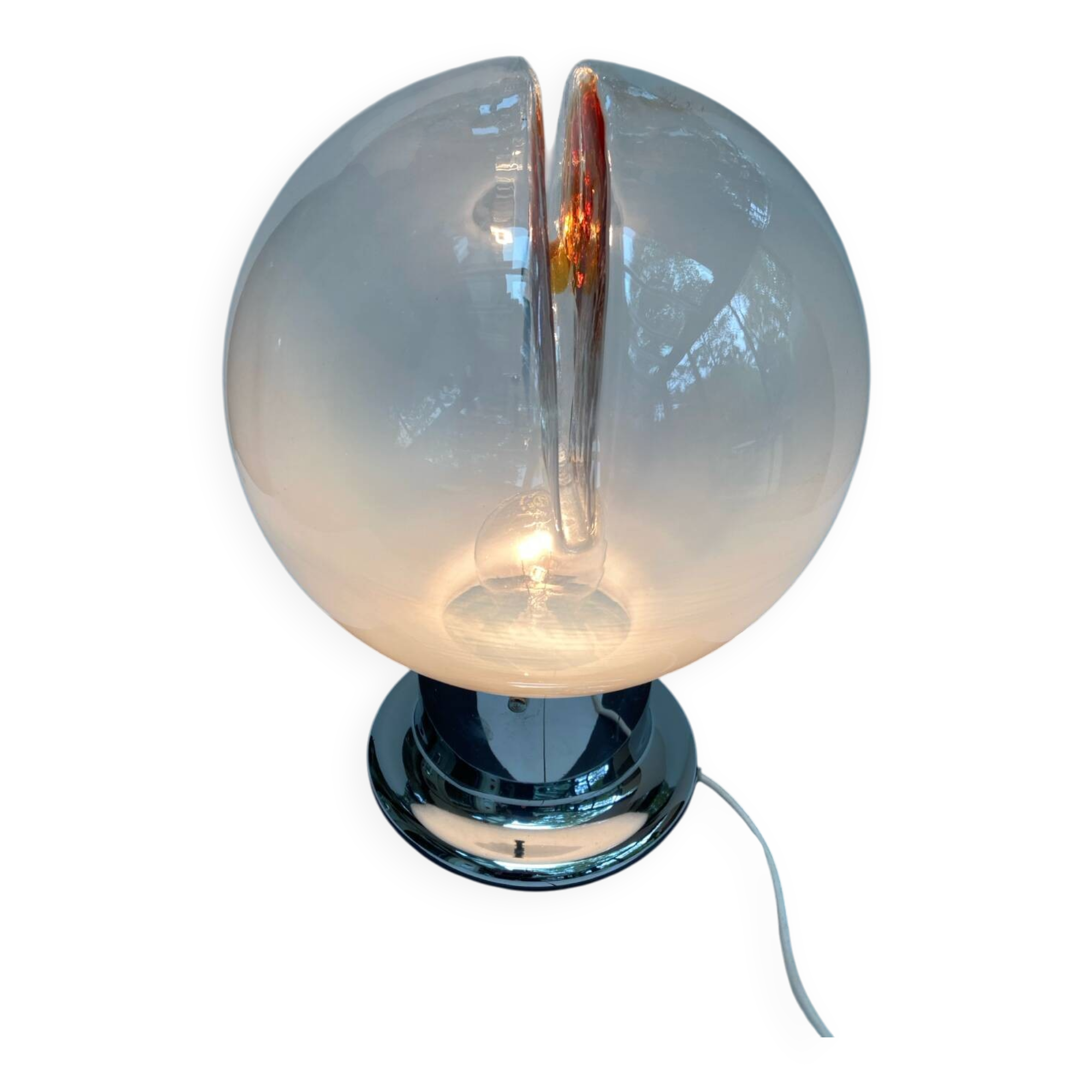 Italian table lamp in the style of vintage carlo nasson or toni zucchier