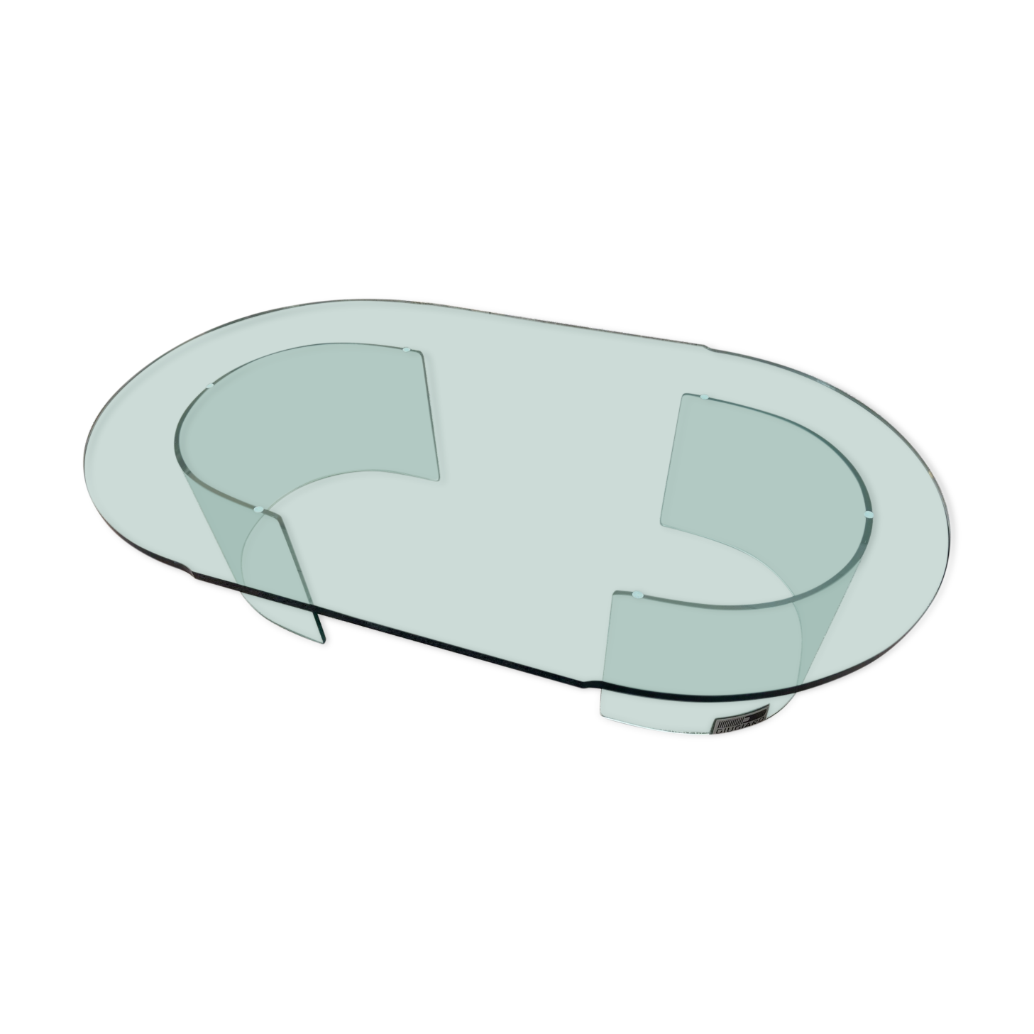 Glass coffee table - Giorgetto Giugiaro