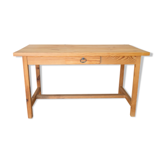 Solid wood farmhouse table