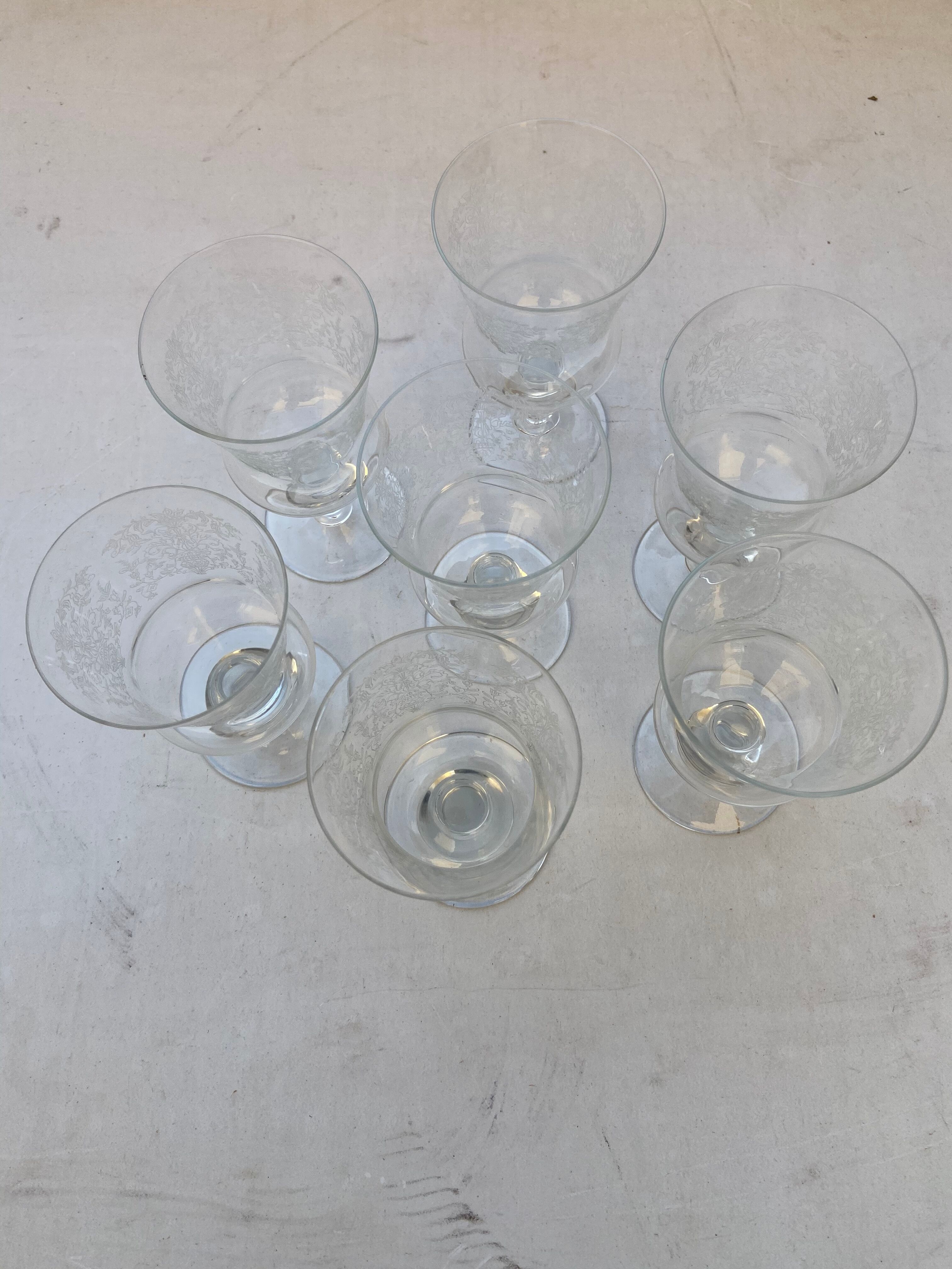 Verres à pied