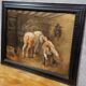 Painting: Flemish School of the 18th century: oil on panel / the stable
