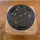 Antique Gold Molded Glass Wall Light Ceiling Lamp + Black Wine Metal Bracket