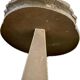 vintage table mirror flower decor painted wood