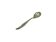 Sugar spoon, modernism, silver-plated brass, HEFRA, Poland, 1960s.