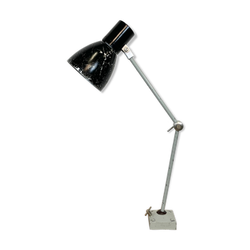 Black Industrial Table Lamp from Elektrosvit, 1970