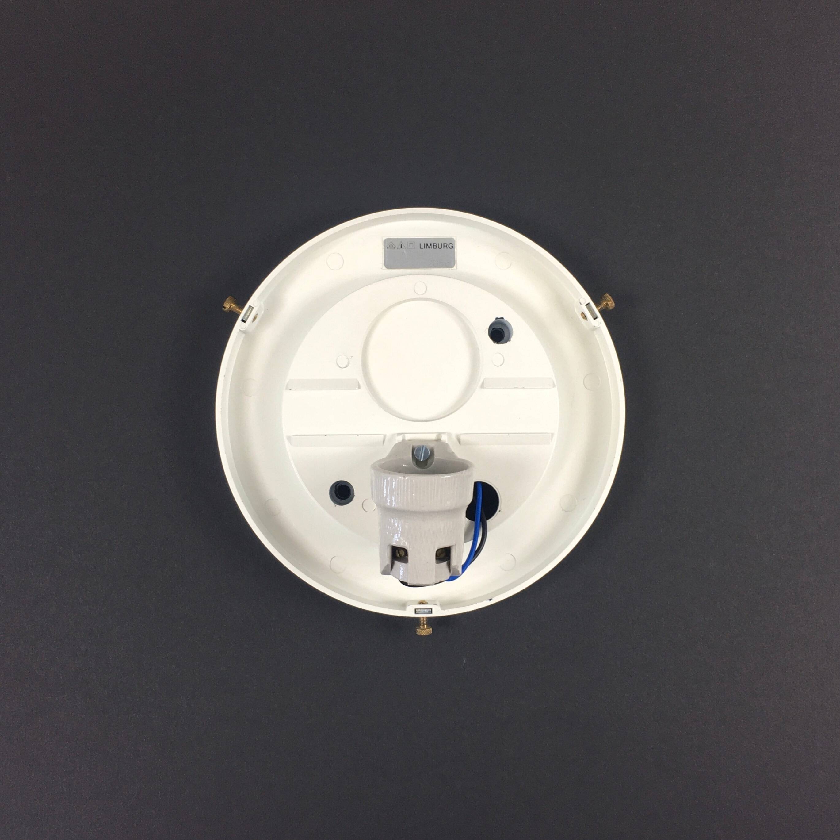 Shell-Shaped Opaline Glass Wall Light/Sconce from Limburg, Germany, 1970s