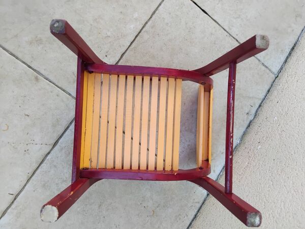 Chaise enfant baumann vintage