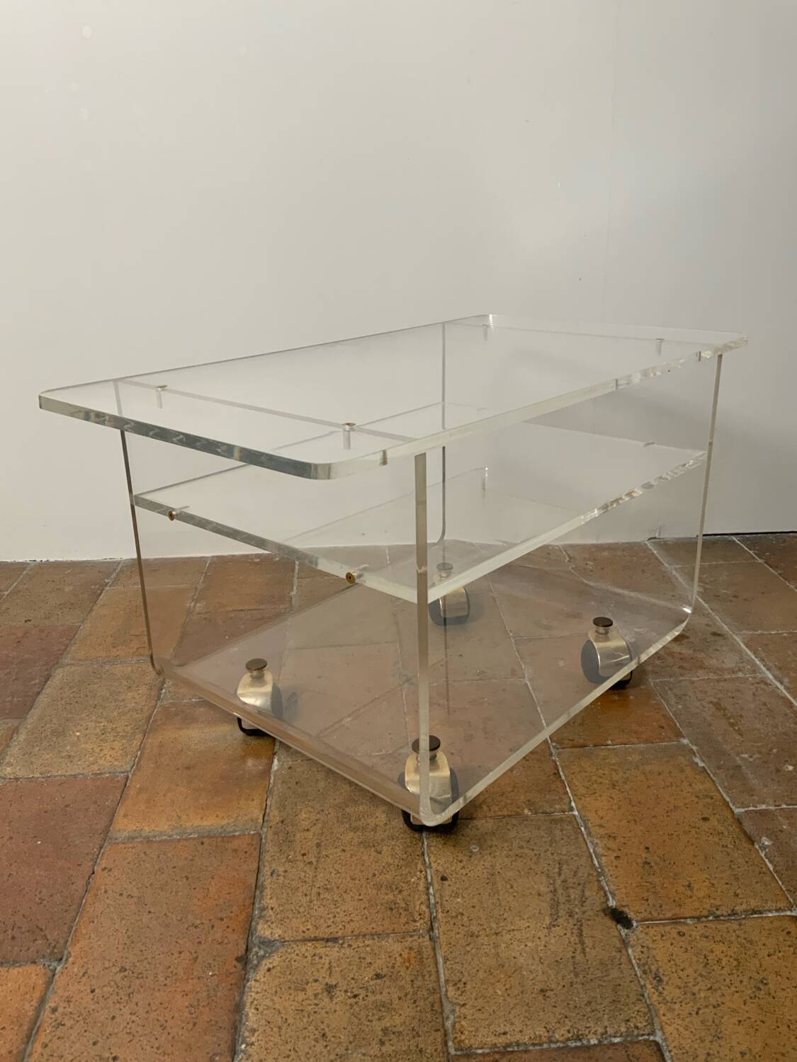Plexiglass coffee table