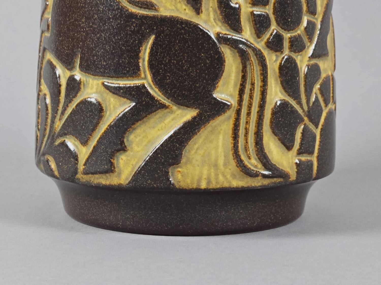 Vintage 1970s Michael Andersen & Son Bornholm Handmade Stoneware Vase.