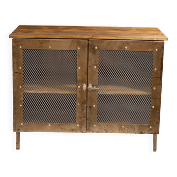 Industrial iron cabinet from the 1950s, Czechoslovakia