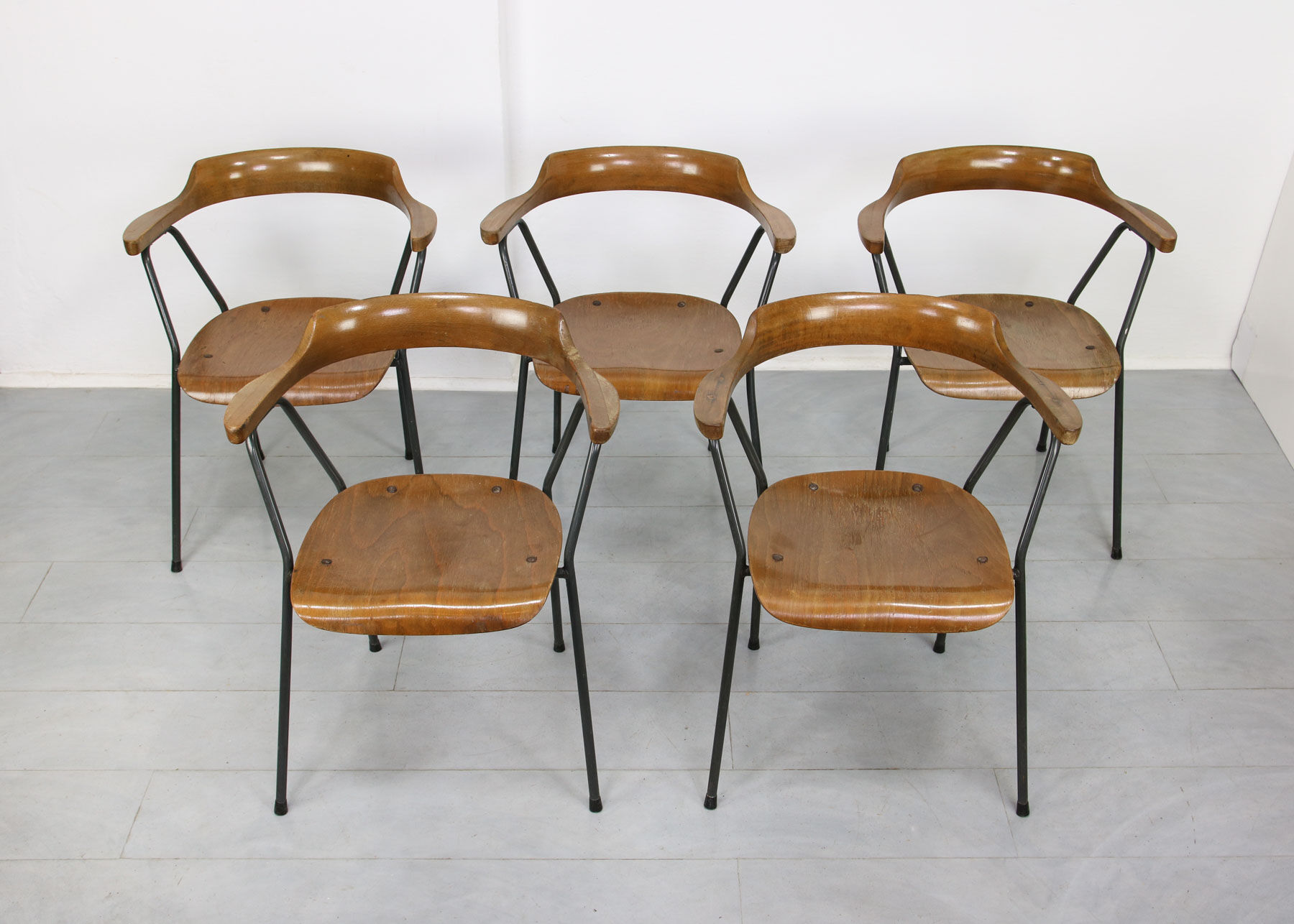 Vintage 4455 dining chair by Niko Kralj, 1970s