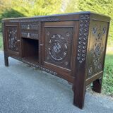 Enfilade buffet art deco brutalist furniture Morocco style dudouy