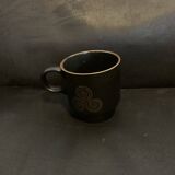 Brittany cup triske decor 9cm triskell decoration France stoneware coffee mug